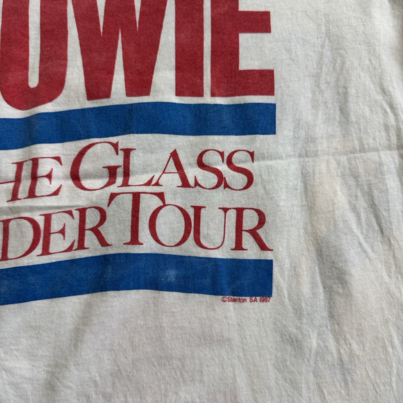 Vintage 80s 1987 David Bowie The Glass Spider Tour Music Tee Single Stitch XL - Picture 6 of 6